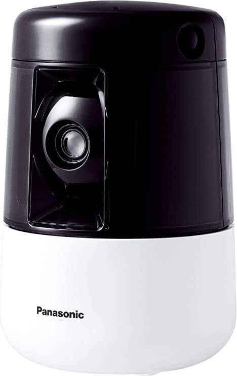 ホワイト × ブラックのツートーンカラーの台形型ペット用カメラ